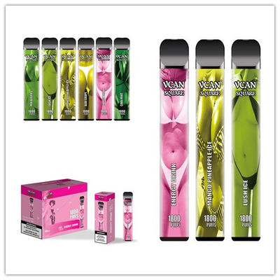 Colored Vape Disposable Electronic Cigarette 1800 Puffs Sexy Lady Pattern