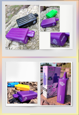Rechargeable Air Flow Square Box Disposable Vape Pen 10 Flavors Vcan Trip 5500 Puff Mesh Coil
